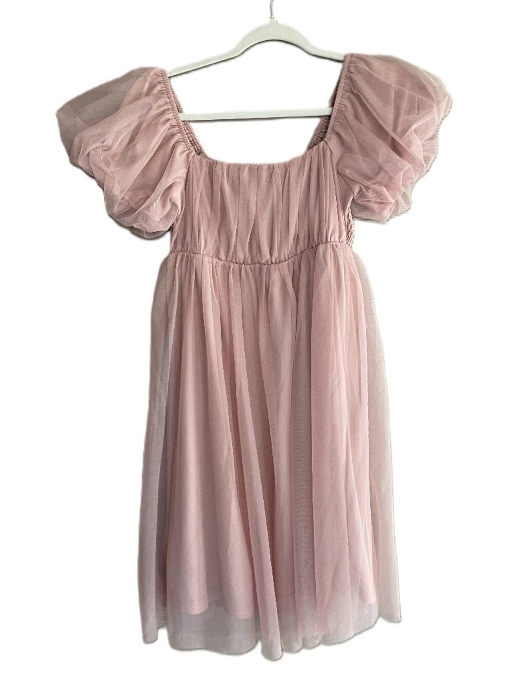 Listicle Genie Puff Sleeve Dress Fairycore Babydoll Mini Dress Pink Size S